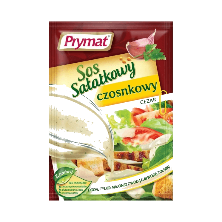 PRYMAT SOS SAŁATKOWY CZOSNK.CEZAR 9G