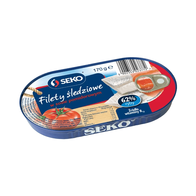 SEKO FILETY ŚLEDZIOWE W SOSIE POMIDO