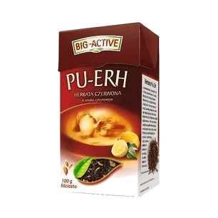 BIG ACTIVE PU-ERH CYTRYNA LIŚĆ 100G
