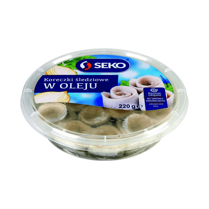 SEKO KORECZKI ŚLEDZIOWE W OLEJU 220G