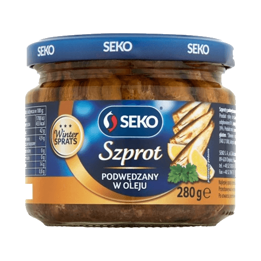 SEKO SZPROT PODWĘDZANY W OLEJU 280G