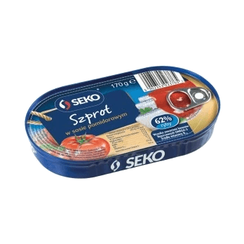 SEKO SZPROT W SOSIE POMIDOROWYM 170G