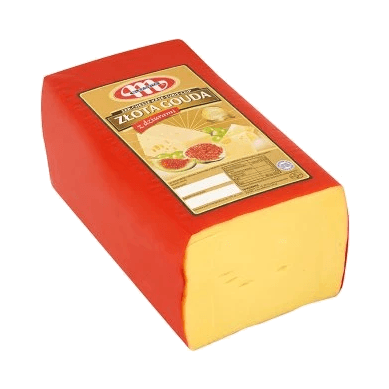 MLEKOVITA SER ZŁOTA GOUDA Z DZIURAMI