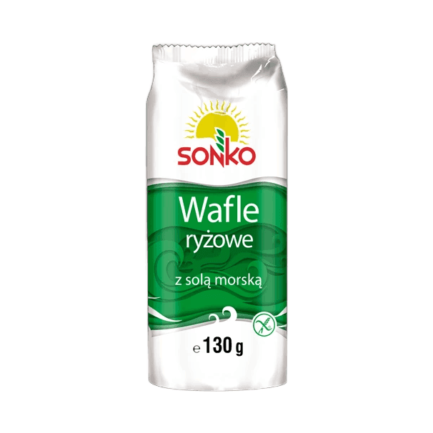 SONKO WAFLE RYŻOWE Z SOLĄ MORSKĄ