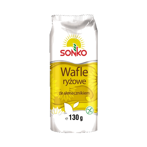 SONKO WAFLE RYŻOWE ZE SŁONECZNIKIEM