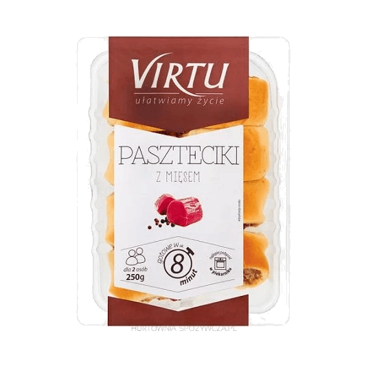 VIRTU PASZTECIKI Z MIĘSEM 250G