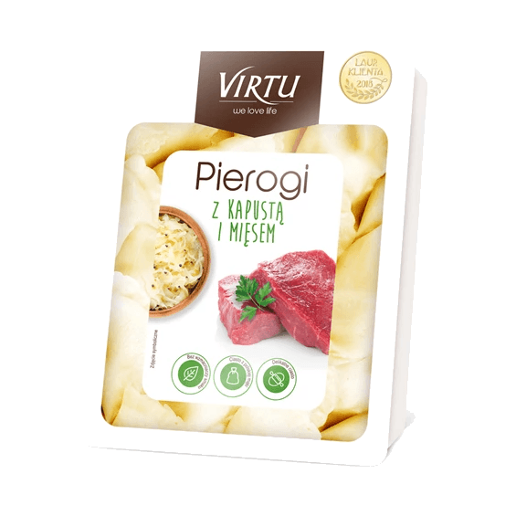 VIRTU PIEROGI Z KAPUSTĄ I MIĘSEM 400