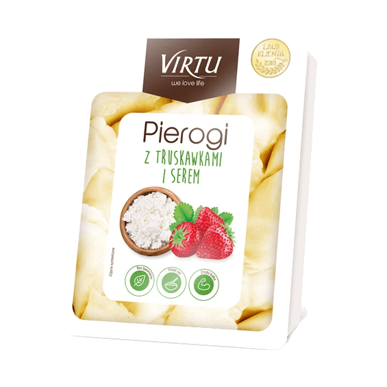 VIRTU PIEROGI Z SEREM I TRUSKAWKAMI