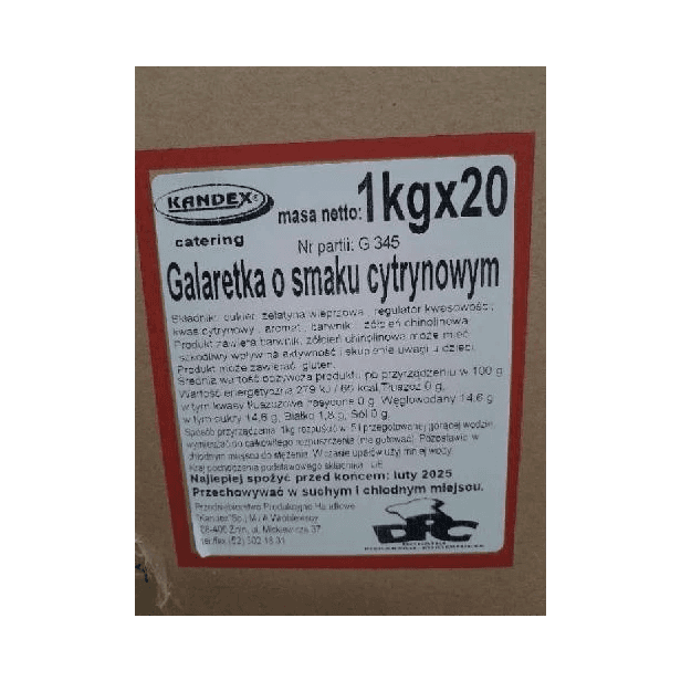 PIEKARNIA KANDEX GALARETKA CYTRYNOWA