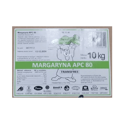 PIEKARNIA APC MARGARYNA 80% 10KG