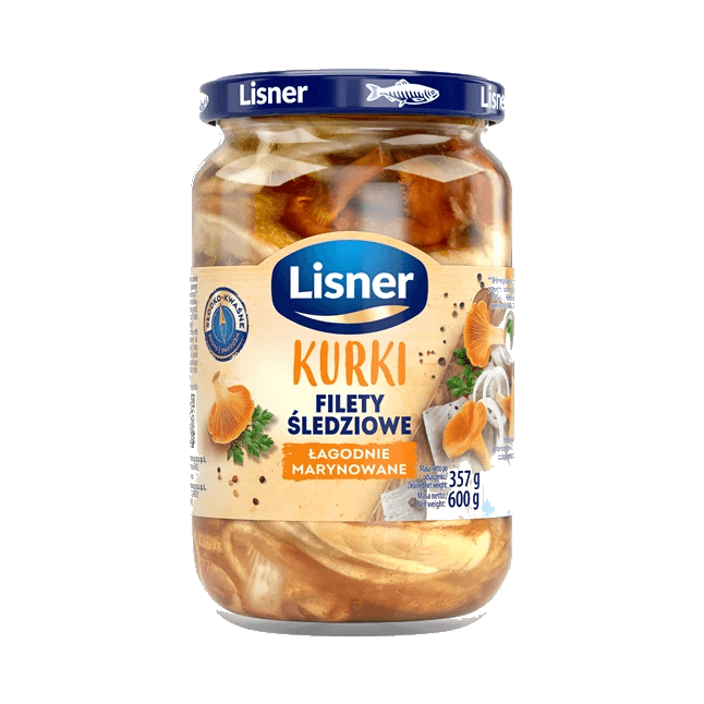 LISNER FILET ŚLEDŹ W OLEJ Z KUR 600G
