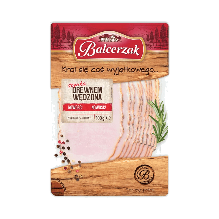 BALCERZAK SZYNKA DREWNEM WĘDZ. 100G