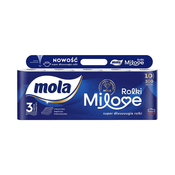 MOLA MILOVE PAPIER TOALETOWY A'10SZT