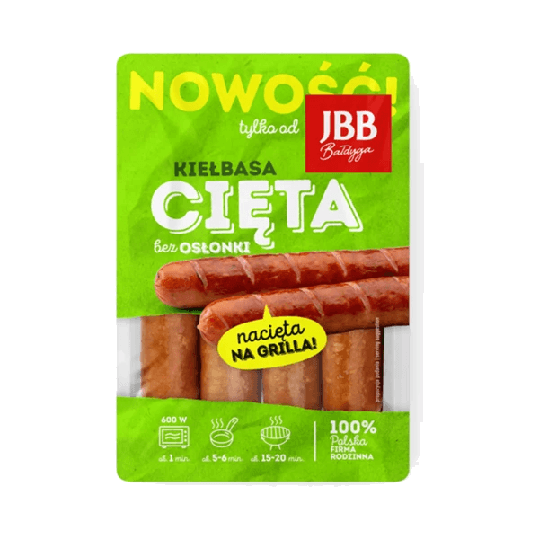 JBB KIEŁBASA CIĘTA BEZ OSŁ.OK. 0,7KG