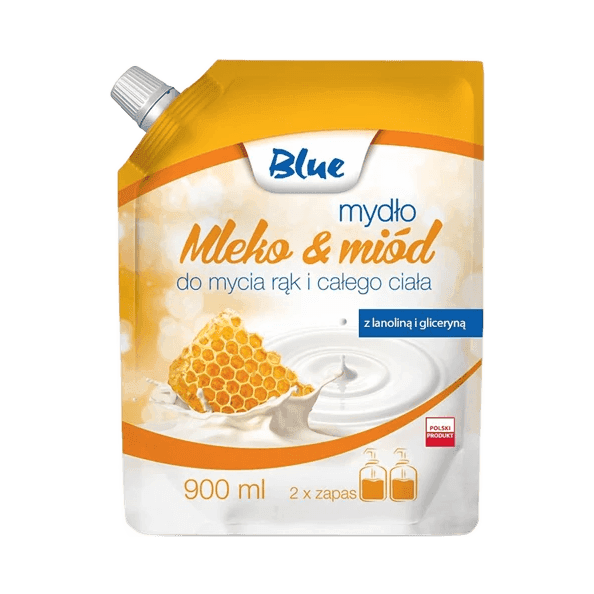 BLUE MYDŁO W PŁYNIE ZAPAS MLEKO& 900
