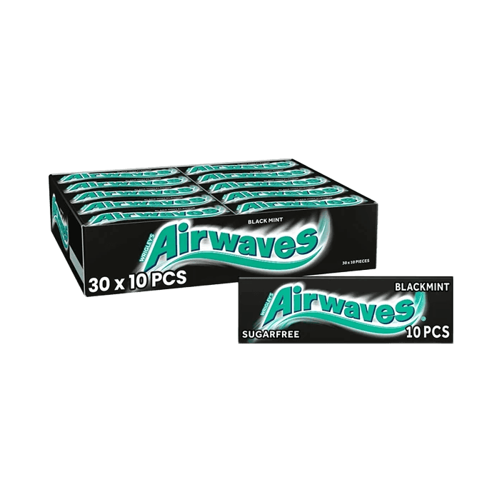 AIRWAVES GUMA BLACK MINT DRAŻE 10SZT