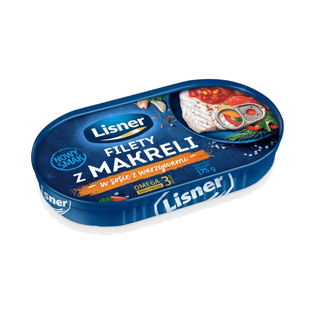 LISNER MAKRELA W SOSIE Z WARZYW 170G
