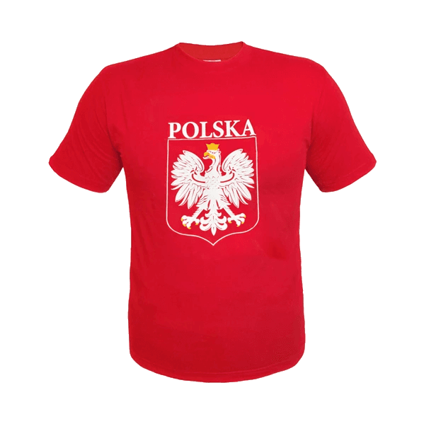 KOSZULKA Z NADRUKIEM CZERWONA XL