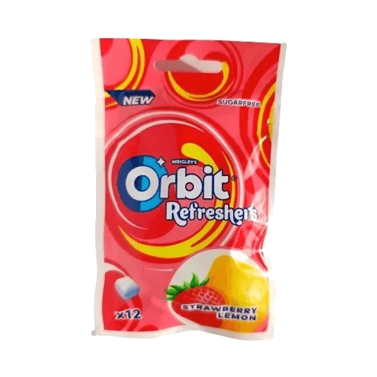 ORBIT GUMA REFRESHERS STRAWBER TOREB