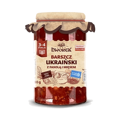 DWOREK BARSZCZ UKRAIŃSKI Z FASOLKĄ I