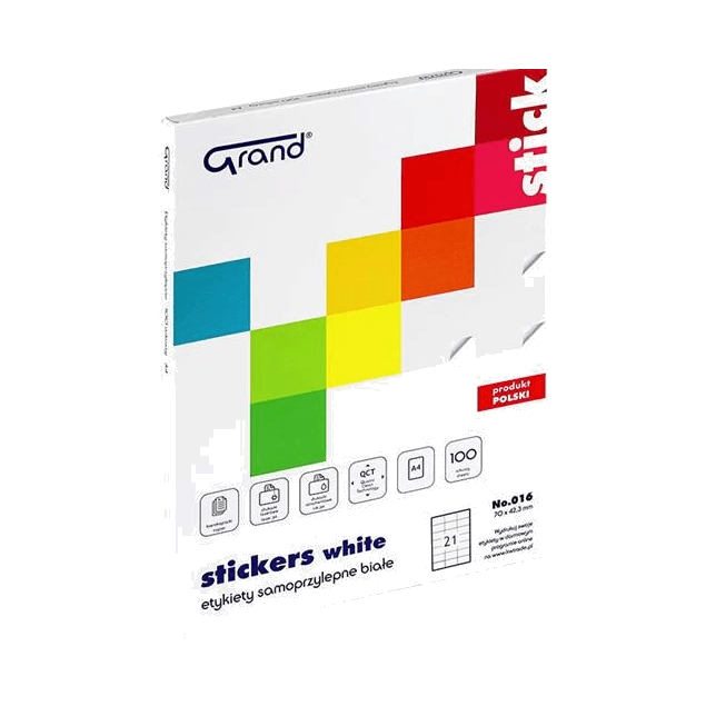 ETYKIETY UNIWERSALNE 70X42,3MM 100/P