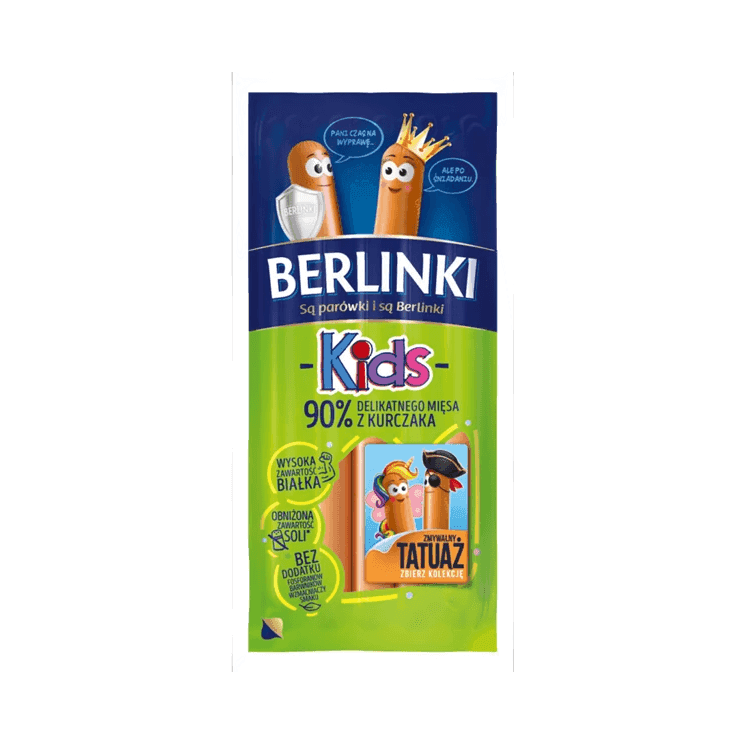 MORLINY BERLINKI PARÓWKI KIDS 130G