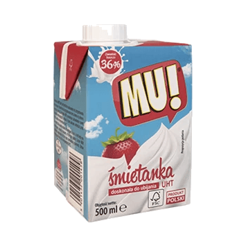 SIERADZ ŚMIETANA UHT MU 500ML 36%