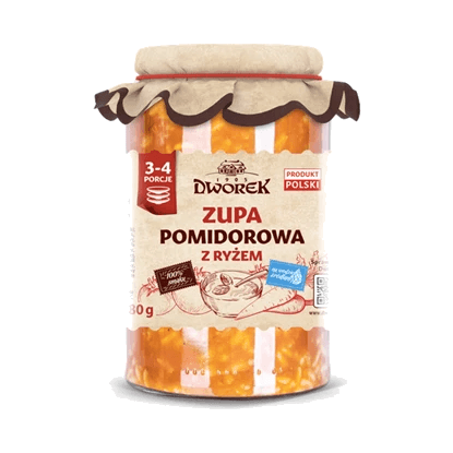 DWOREK ZUPA POMIDOROWA Z RYŻEM 680G