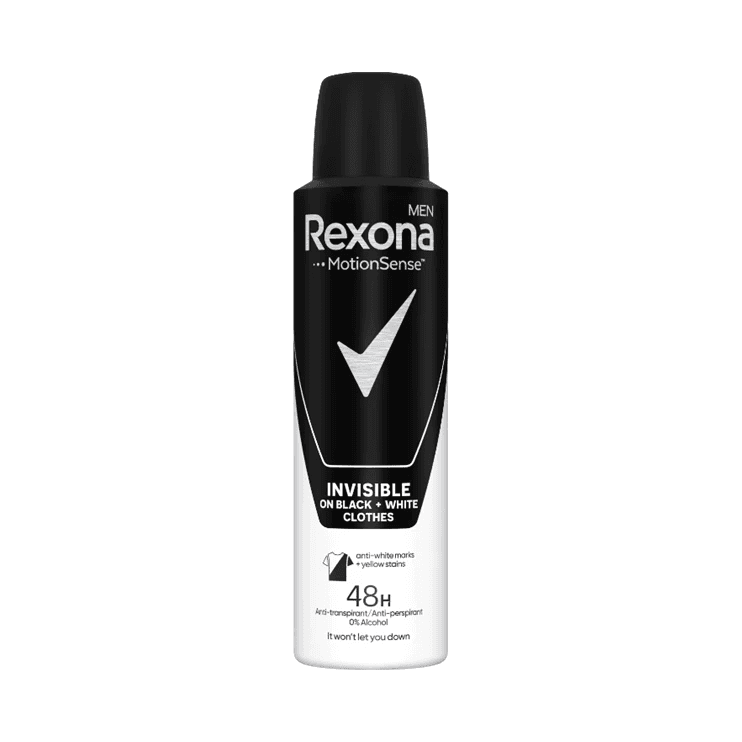 REXONA DEO MEN BLACK & WHITE 150ML