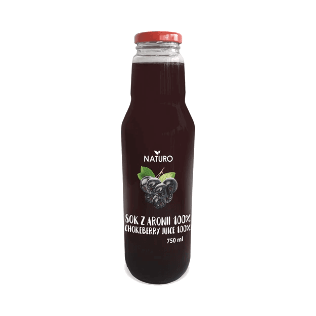 POLBIOECO SOK Z ARONII 100% 750ML