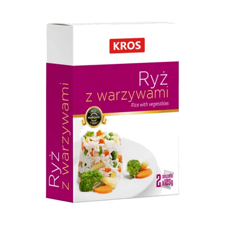 KROS RYŻ Z WARZYWAMI 2X125G