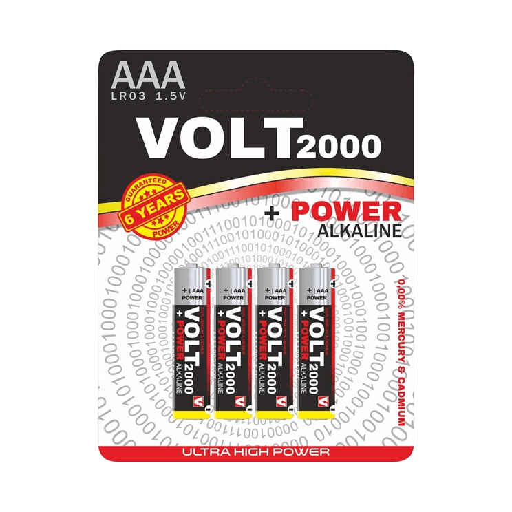 BATERIA VOLT ALKALINE LR03/4SZT