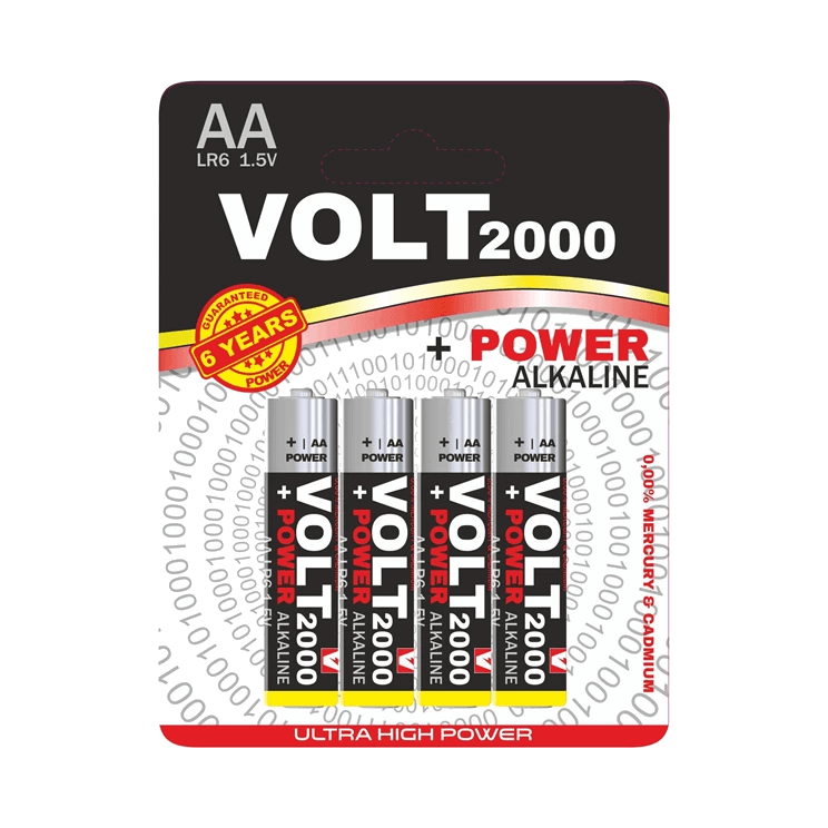 BATERIA VOLT ALKALINE LR06/4SZT AA+