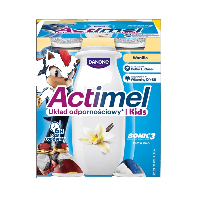 DANONE ACTIMEL ACTIKIDS WANILI 4X100