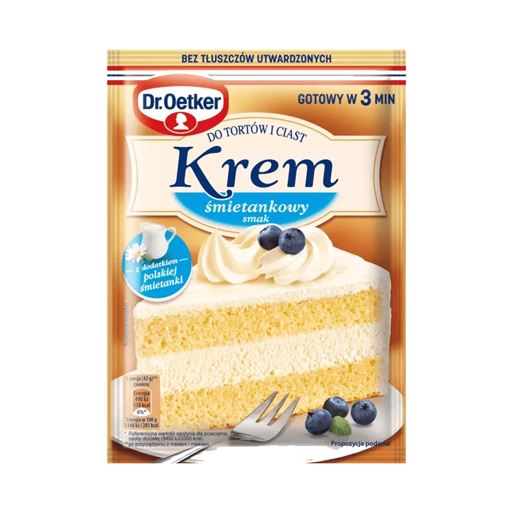 DR OETKER KREM DO TORTÓW ŚMIET.105G