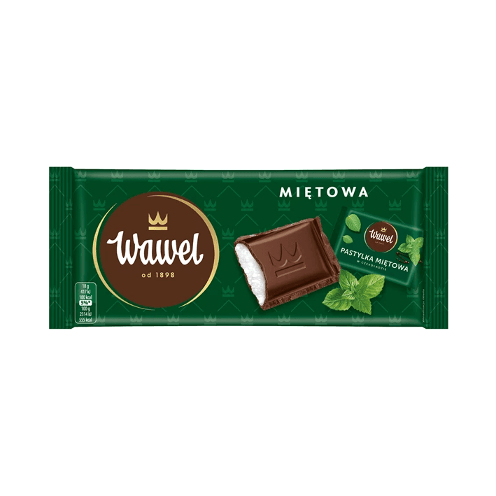 WAWEL CZEKOLADA MIĘTOWA 90G