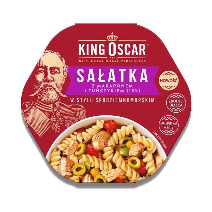 KING OSCAR SAŁATKA Z TUŃCZYK ŚRÓDZIE