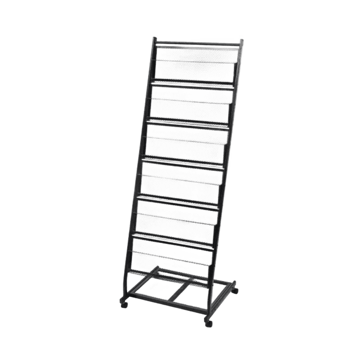 STOJAK NA GAZETY CZARNY A4 47,4X45X1