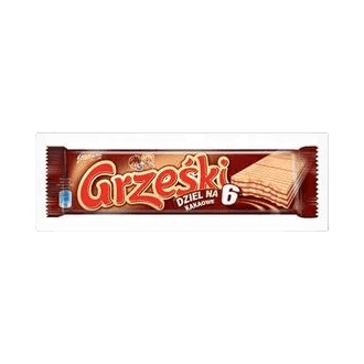 GRZEŚKI.WAFELKI KAKAOWE DZIEL NA 62
