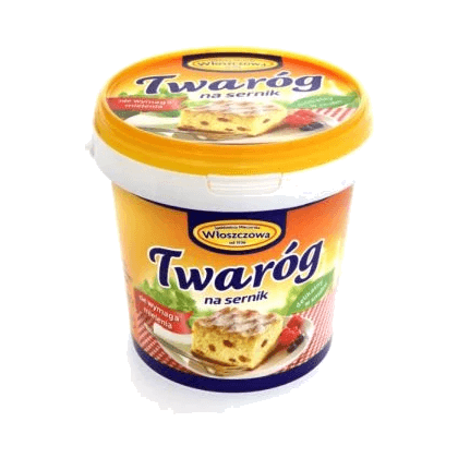 WŁOSZCZOWA TWARÓG WIADERKO 1KG