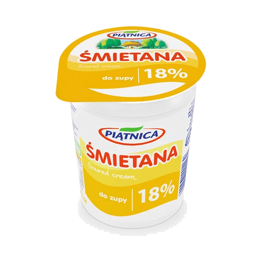 PIĄTNICA ŚMIETANA 18% 400G