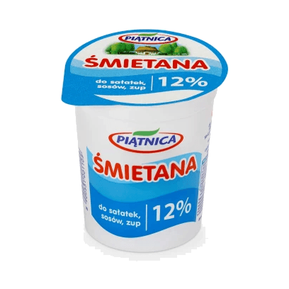 PIĄTNICA ŚMIETANA 12% 400G