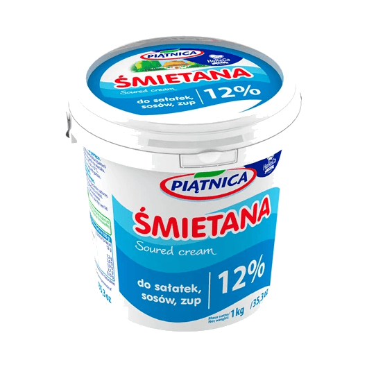 PIĄTNICA ŚMIETANA 12% 1 KG