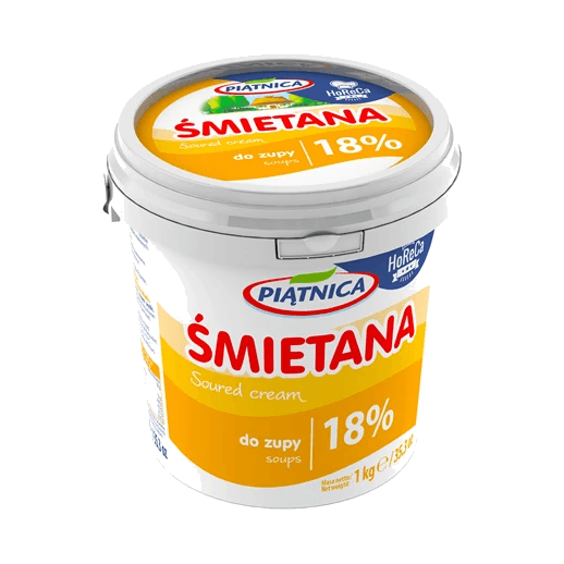 PIĄTNICA ŚMIETANA 18% 1 KG