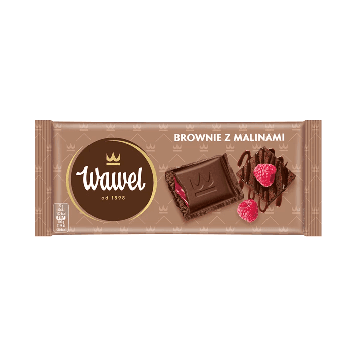 WAWEL CZEKOLADA BROWNIE Z MALIN.100G