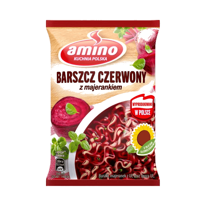 AMINO NUDLE BARSZCZ CZERWONY 66G/22S