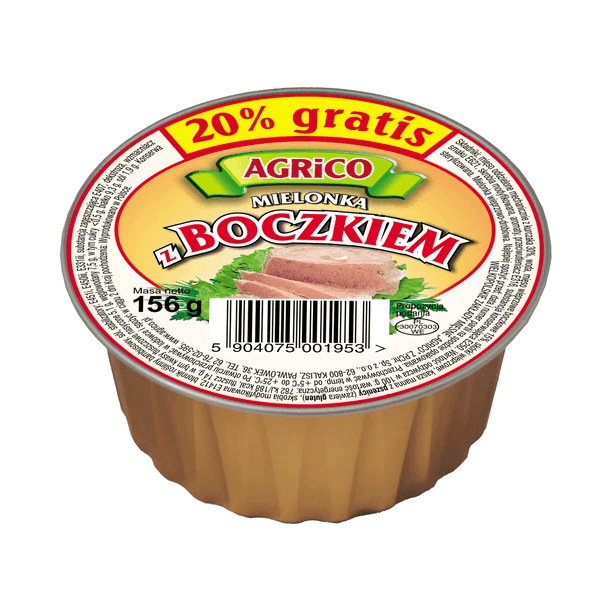 AGRICO MIELONKA Z BOCZKIEM 156G