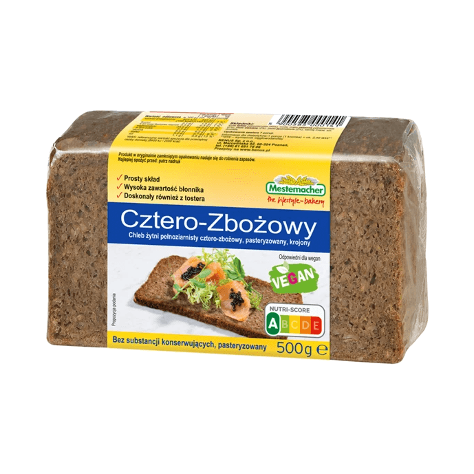 BENUS CHLEB CZTERO-ZBOŻOWY 500G (41)