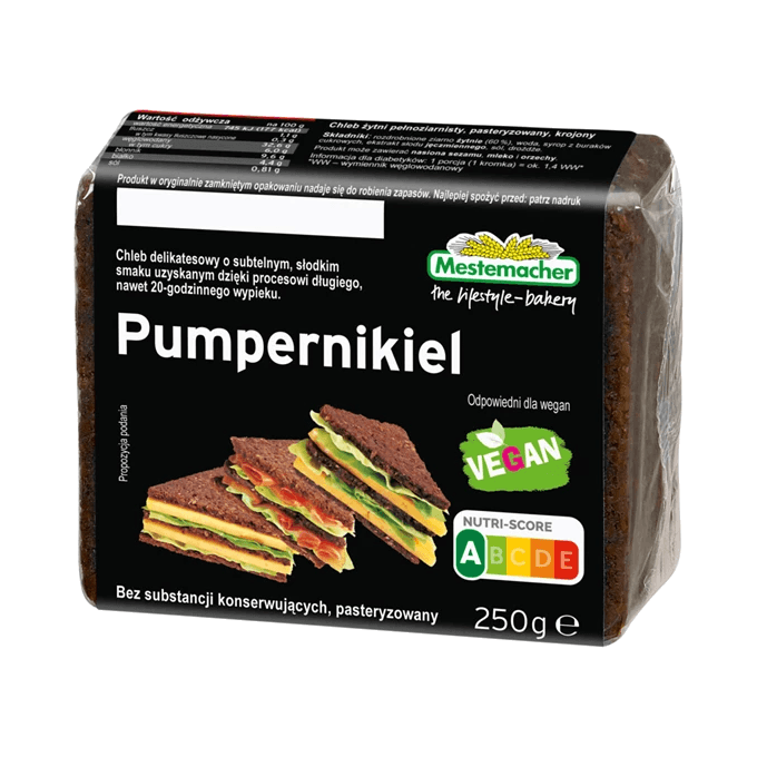 BENUS CHLEB PUMPERNIKIEL 250G (36)