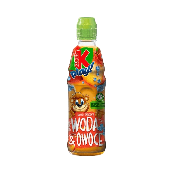 KUBUŚ PLAY JABŁKO BRZOSKWINIA 400ML